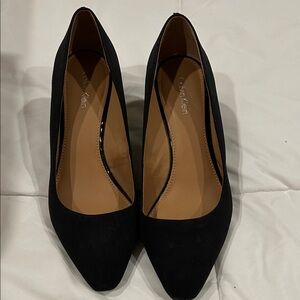 Calvin Klein Black Suede wedge heel